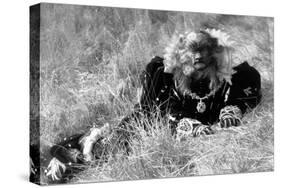 La Belle and la Bete by JeanCocteau with Jean Marais, 1946 (b/w photo)-null-Stretched Canvas