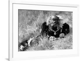 La Belle and la Bete by JeanCocteau with Jean Marais, 1946 (b/w photo)-null-Framed Photo