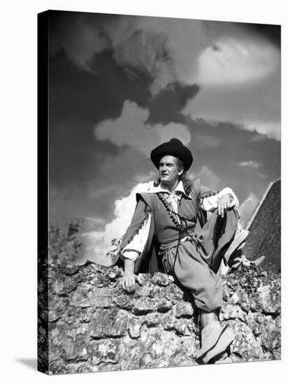 La Belle and la Bete by JeanCocteau with Jean Marais, 1946 (b/w photo)-null-Stretched Canvas