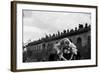 La Belle and la Bete by JeanCocteau with Jean Marais, 1946 (b/w photo)-null-Framed Photo