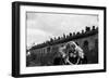 La Belle and la Bete by JeanCocteau with Jean Marais, 1946 (b/w photo)-null-Framed Photo