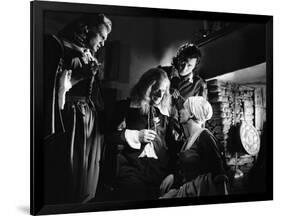 La Belle and la Bete by JeanCocteau with Jean Marais, Marcel Andre, Michel Auclair and Josette Day,-null-Framed Photo