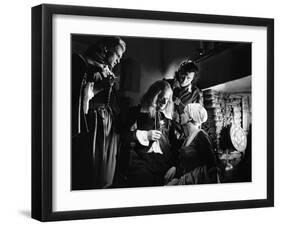 La Belle and la Bete by JeanCocteau with Jean Marais, Marcel Andre, Michel Auclair and Josette Day,-null-Framed Photo