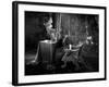 La Belle and la Bete by JeanCocteau with Josette Day, 1946 (b/w photo)-null-Framed Photo