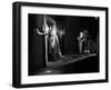 La Belle and la Bete by JeanCocteau with Josette Day and Jean Marais, 1946 (b/w photo)-null-Framed Photo