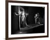 La Belle and la Bete by JeanCocteau with Josette Day and Jean Marais, 1946 (b/w photo)-null-Framed Photo
