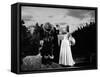 La Belle and la Bete by JeanCocteau with Josette Day and Jean Marais, 1946 (b/w photo)-null-Framed Stretched Canvas