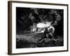 La Belle and la Bete by JeanCocteau with Josette Day and Jean Marais, 1946 (b/w photo)-null-Framed Photo