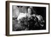 La Belle and la Bete by JeanCocteau with Josette Day and Jean Marais, 1946 (b/w photo)-null-Framed Photo