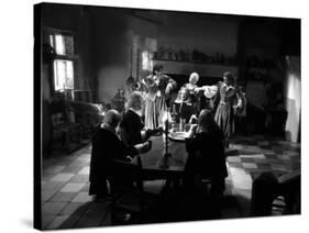 La Belle and la Bete by JeanCocteau with Michel Auclair, Josette Day, Marcel Andre and Jean Marais,-null-Stretched Canvas