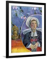 La Belle Angele, 1889-Paul Gauguin-Framed Giclee Print