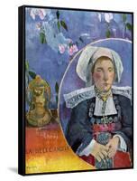 La Belle Angele, 1889-Paul Gauguin-Framed Stretched Canvas