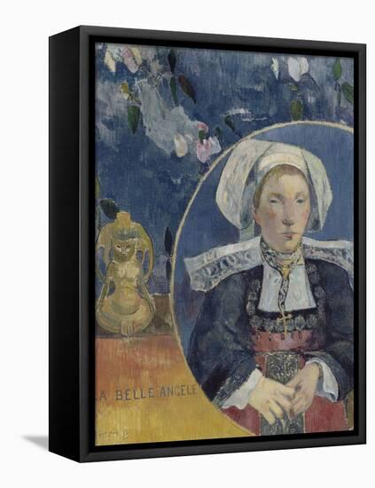 La belle Angèle, Mme Satre (1868-1932) hôtelière à Pont Aven-Paul Gauguin-Framed Stretched Canvas