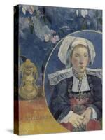 La belle Angèle, Mme Satre (1868-1932) hôtelière à Pont Aven-Paul Gauguin-Stretched Canvas