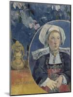 La belle Angèle, Mme Satre (1868-1932) hôtelière à Pont Aven-Paul Gauguin-Mounted Giclee Print