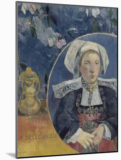 La belle Angèle, Mme Satre (1868-1932) hôtelière à Pont Aven-Paul Gauguin-Mounted Giclee Print