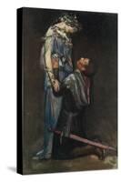 La Belle Dame Sans Merci by John Keats-Robert Anning Bell-Stretched Canvas