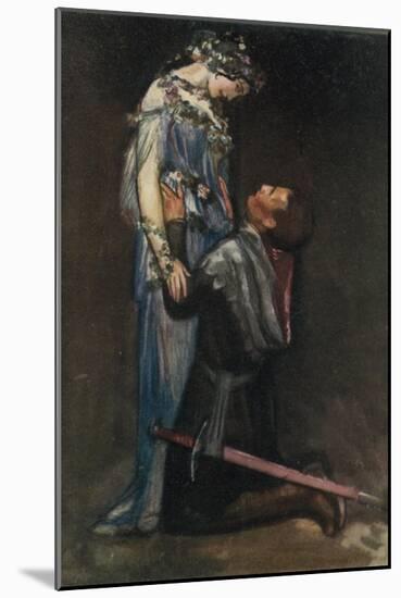 La Belle Dame Sans Merci by John Keats-Robert Anning Bell-Mounted Giclee Print