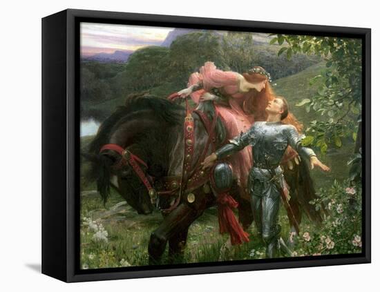 La Belle Dame Sans Merci, Exh.1902-Frank Bernard Dicksee-Framed Stretched Canvas