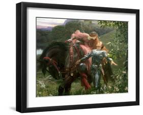 La Belle Dame Sans Merci, Exh.1902-Frank Bernard Dicksee-Framed Premium Giclee Print