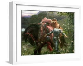 La Belle Dame Sans Merci, Exh.1902-Frank Bernard Dicksee-Framed Giclee Print