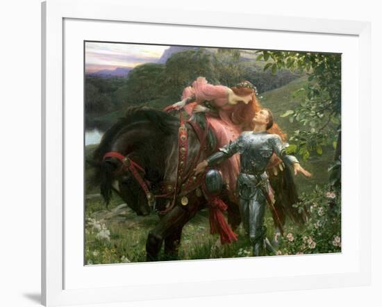 La Belle Dame Sans Merci, Exh.1902-Frank Bernard Dicksee-Framed Giclee Print