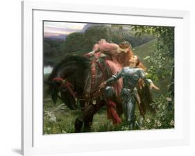 La Belle Dame Sans Merci, Exh.1902-Frank Bernard Dicksee-Framed Giclee Print