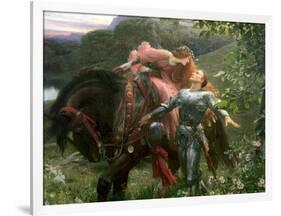 La Belle Dame Sans Merci, Exh.1902-Frank Bernard Dicksee-Framed Giclee Print