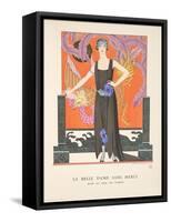 La Belle Dame sans Merci, from a Collection of Fashion Plates, 1921 (Pochoir Print)-Georges Barbier-Framed Stretched Canvas