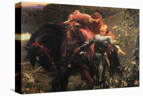 La Belle Dame Sans Merci-Frank Bernard Dicksee-Stretched Canvas