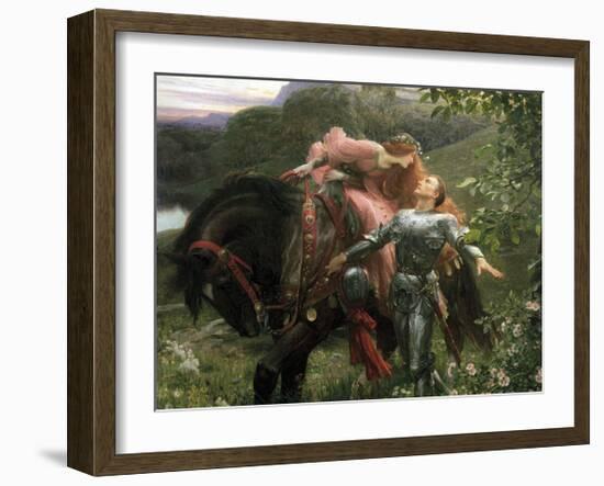 La Belle Dame Sans Merci-Sir Frank Dicksee-Framed Premium Giclee Print