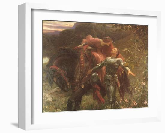 La Belle Dame Sans Merci-Frank Bernard Dicksee-Framed Giclee Print