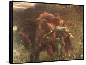 La Belle Dame Sans Merci-Frank Bernard Dicksee-Framed Stretched Canvas