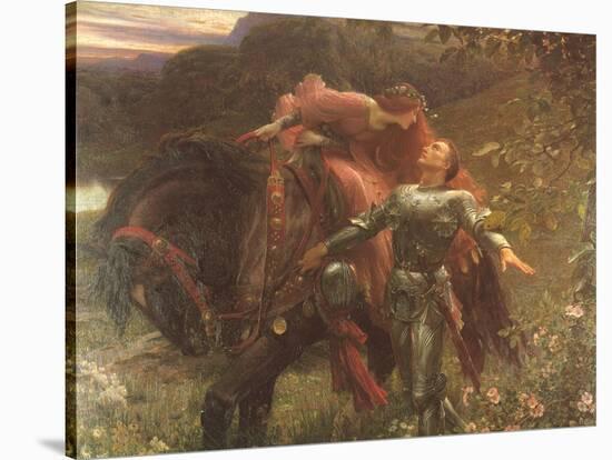 La Belle Dame Sans Merci-Frank Bernard Dicksee-Stretched Canvas