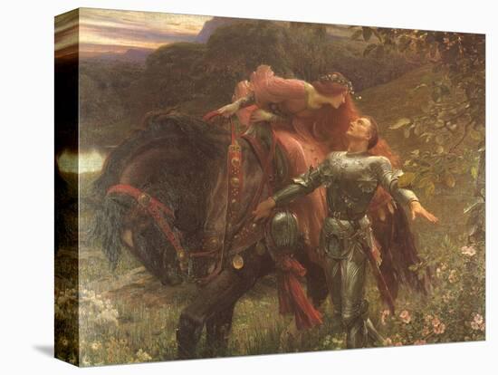 La Belle Dame Sans Merci-Frank Bernard Dicksee-Stretched Canvas