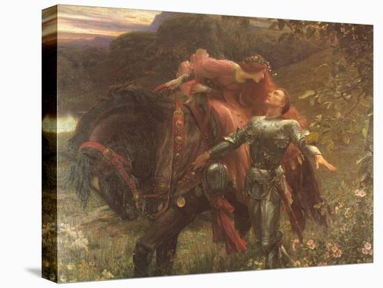 La Belle Dame Sans Merci-Frank Bernard Dicksee-Stretched Canvas