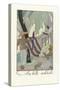 La Belle Indolent, Pub. 1923 (Pochoir Print)-Georges Barbier-Stretched Canvas