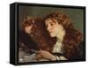 La Belle Irlandaise-Gustave Courbet-Framed Stretched Canvas