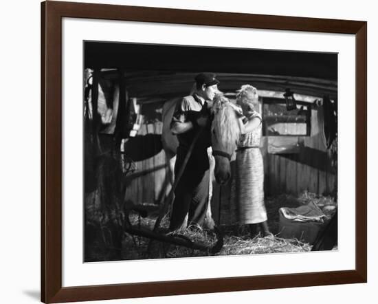 La Belle Mariniere by Harry Lachman with Jean Gabin and Madeleine Renaud, 1932 (b/w photo)-null-Framed Photo