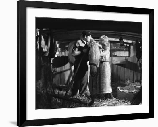 La Belle Mariniere by Harry Lachman with Jean Gabin and Madeleine Renaud, 1932 (b/w photo)-null-Framed Photo