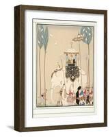 La Belle Missous from Personages De Comedie, Pub. 1922 (Pochoir Print)-Georges Barbier-Framed Giclee Print