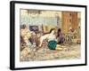 La Belle Orientale Par Firmin-Girard (Firmin Girard), Francois Marie (1838-1921), - Watercolour on-Marie Francois Firmin-Girard-Framed Giclee Print