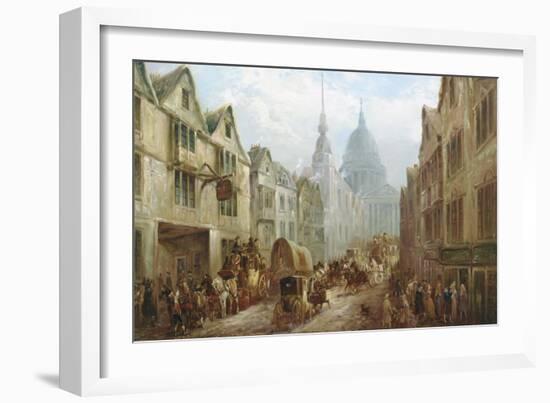 La Belle Sauvage Inn, Ludgate Hill, London-John Charles Maggs-Framed Giclee Print