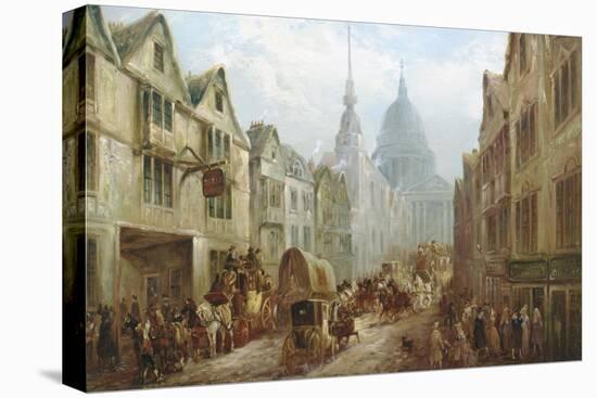 La Belle Sauvage Inn, Ludgate Hill, London-John Charles Maggs-Stretched Canvas
