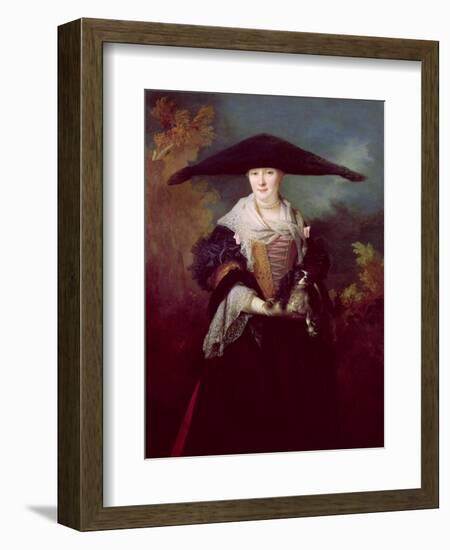 La Belle Strasbourgeoise, Possibly the Nuptial Portrait of the Artist's Sister Marie-Elizabeth 1703-Nicolas de Largilliere-Framed Giclee Print