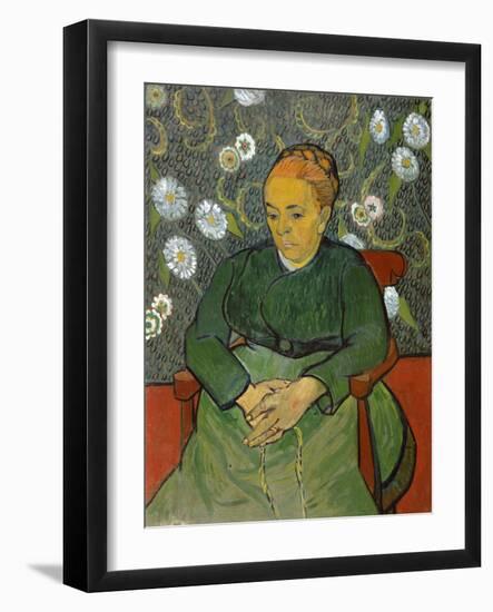 La Berceuse (Portrait of Madame Roulin)-Vincent van Gogh-Framed Giclee Print
