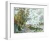 La Berge Du Petit-Gennevilliers, Circa 1875-Eug?ne Boudin-Framed Giclee Print