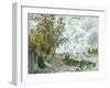 La Berge Du Petit-Gennevilliers, Circa 1875-Eug?ne Boudin-Framed Giclee Print