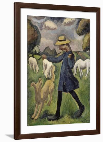 La bergère. Marie Ressort enfant-Roger de La Fresnaye-Framed Giclee Print