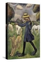 La bergère. Marie Ressort enfant-Roger de La Fresnaye-Stretched Canvas